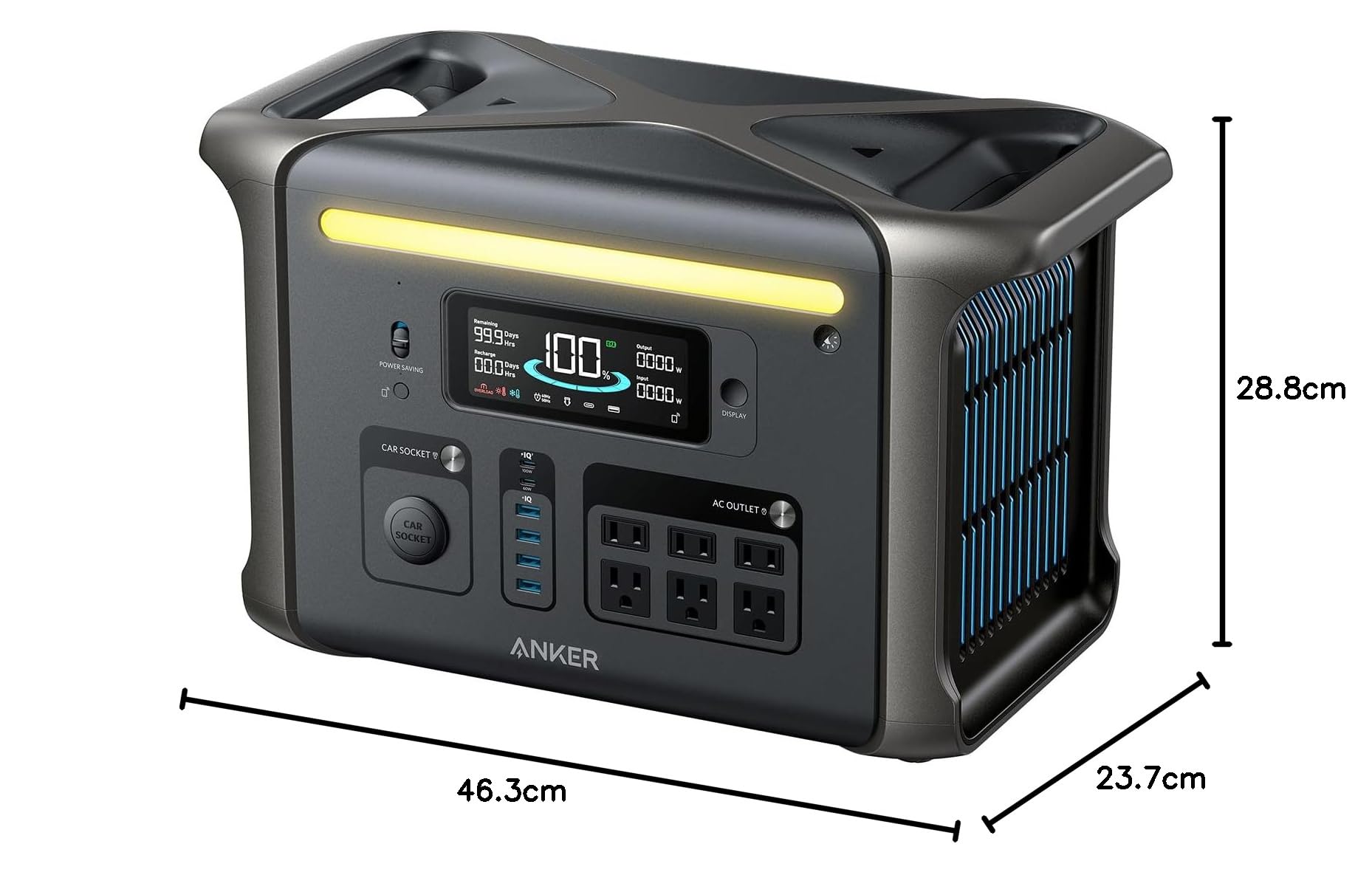 Anker SOLIX F1500 Portable Power Station, 1800W Solar Generator